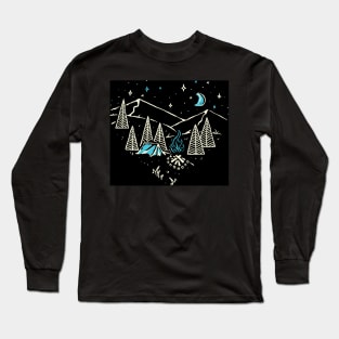 Exciting Night Adventure Trip Long Sleeve T-Shirt